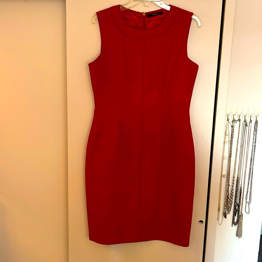 Tahari Sleeveless Red Cocktail Dress